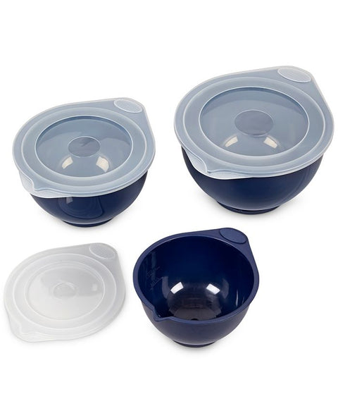 2103-0-0063 PWK Navy Bowl Set w'Lids