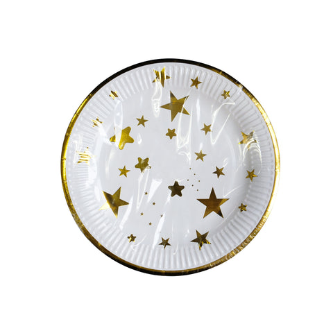 CB Round Paper with Gold Print