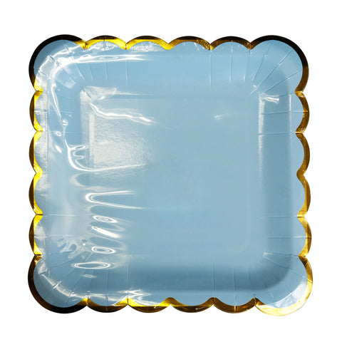 CB Sq. Paper Plate with Gold Border