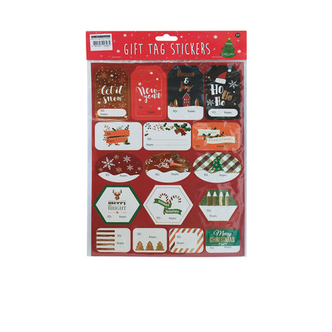 P181 Gift Tag Stickers 2 sheets