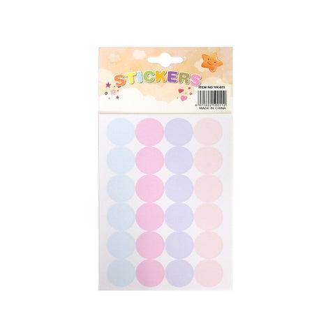 I. YK-011-6 Macaron Round Sticker 10's