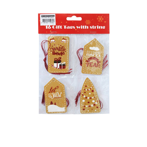 P174 Xmas Gift Tag 16s