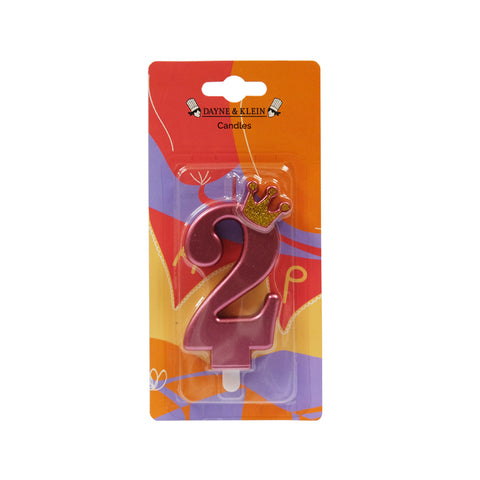 AAB Crown Red Number Candle