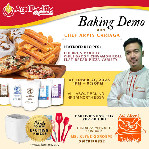 Baking Demo with Chef Arvin Cariaga Aab x Agree Pacific