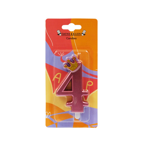 AAB Crown Red Number Candle