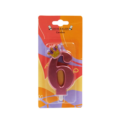 AAB Crown Red Number Candle