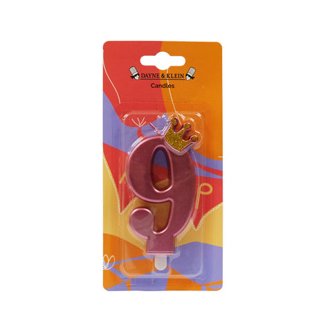 AAB Crown Red Number Candle
