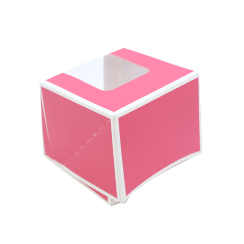 RM PF Solo Cupcake Box 3 1/4 X 3 1/4 X 2/3 (Red)