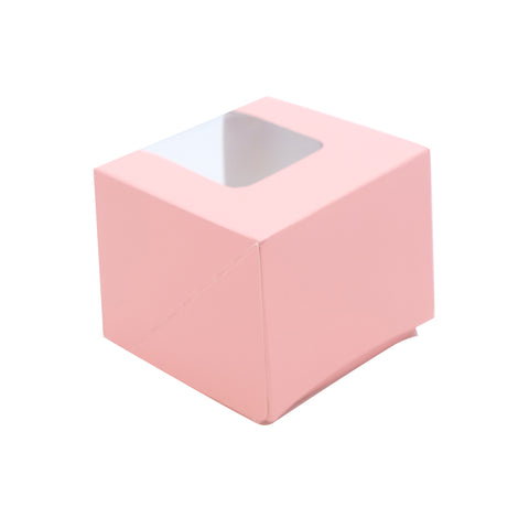 RM PF Solo Cupcake Box 3 1/4 X 3 1/4 X 2 3/4 (Pink)