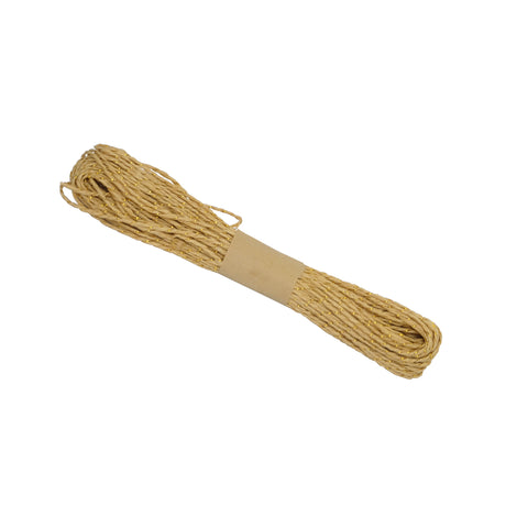 All About Baking - I.20m Paper Rope  with Gold