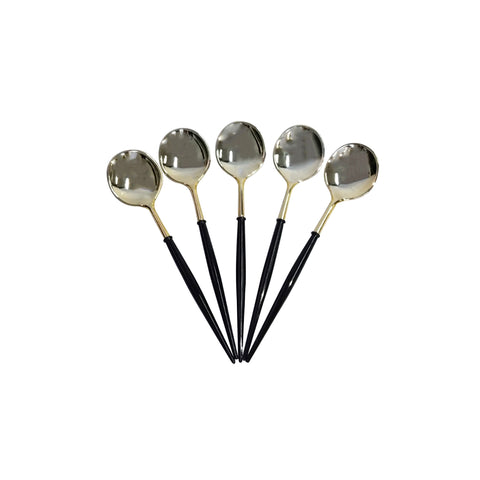 All About Baking - Reusable Round Gold Picnic Spoon 12s