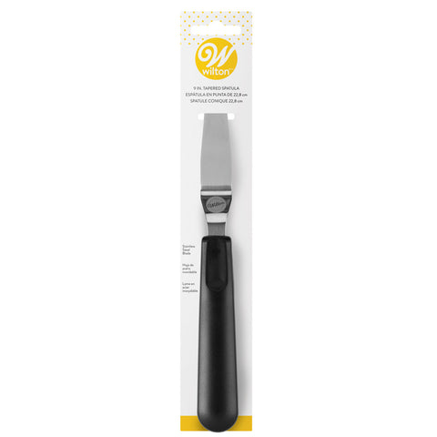 409-7714 9in Tapered Spatula Black