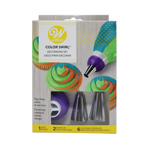 2104-1948 Color Swirl Dec. Set Grocery