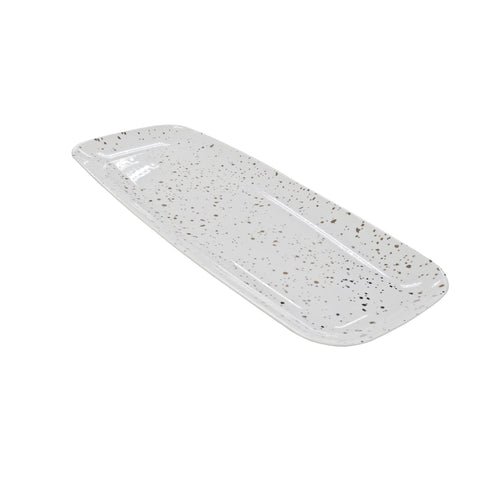 All About Baking - Reusable Rectangular Platter-Leaf/Splatter Gold & Silver