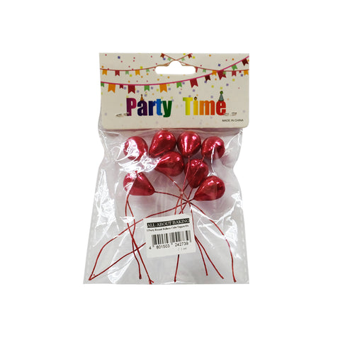 I. Party Round Balloon Cake Topper 8's