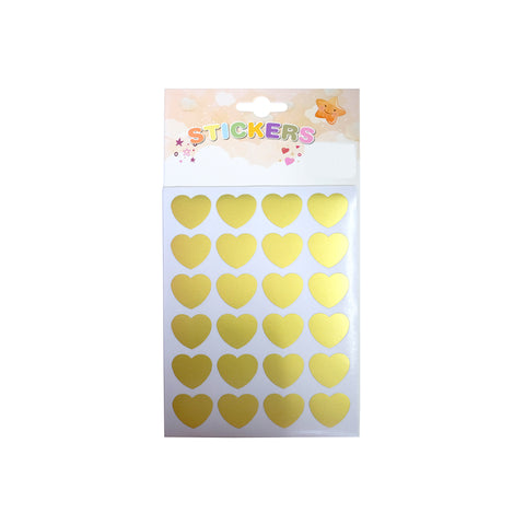 I.YK-011-1 Heart Sticker Gold 2.3cm 10s