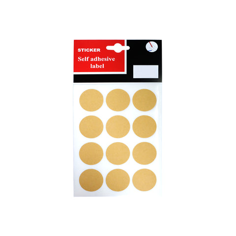 I.YK-011-5 Round Sticker Kraft 3cm 10s