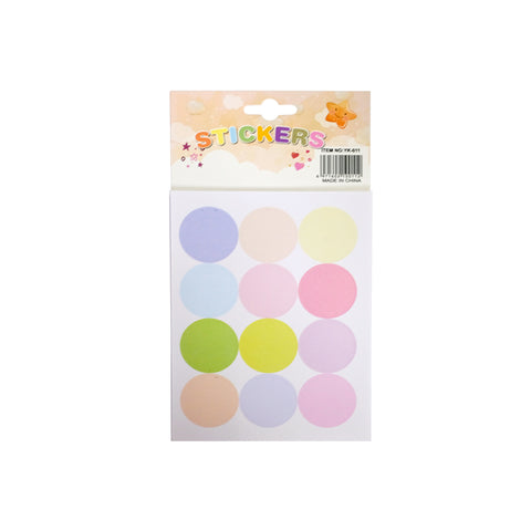 I. YK-011-6 Macaron Round Sticker 10's