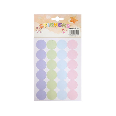 I. YK-011-6 Macaron Round Sticker 10's
