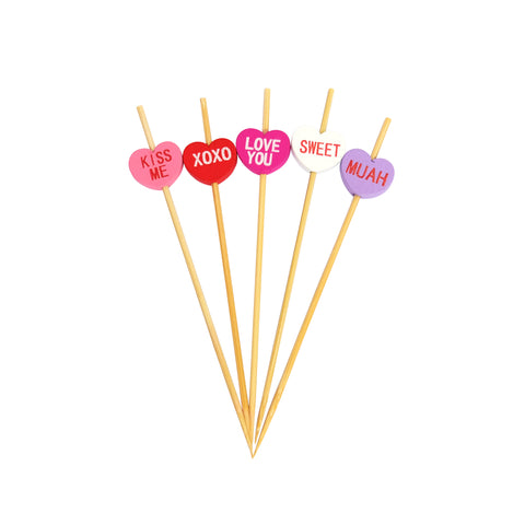 All About Baking - I.Design Skewers Heart (100pc)