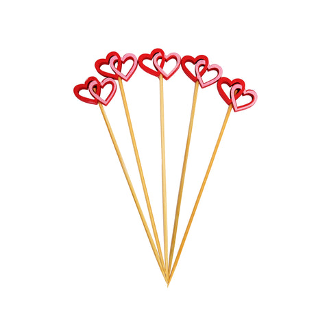 All About Baking - I.Design Skewers Heart (100pc)