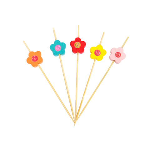 All About Baking - I.Design Skewers Flowers (100pc)