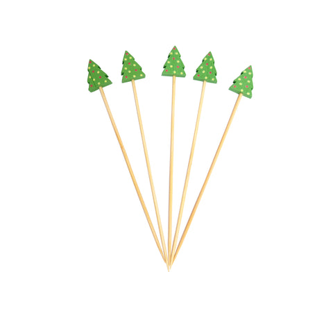All About Baking - I.Design Skewers Christmas Santa / Tree  (100pc)