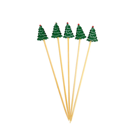 All About Baking - I.Design Skewers Christmas Santa / Tree  (100pc)