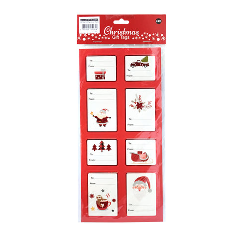 P221 Xmas Gift Tag Sticker 3 Sheets