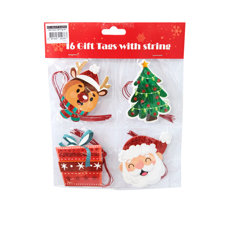 1043 Xmas Gift Tag 16s