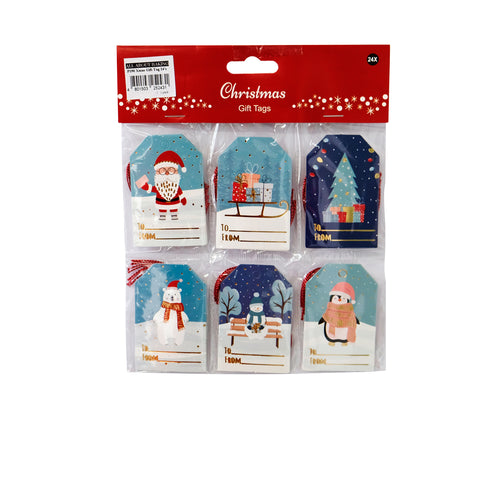 P190 Xmas Gift Tag 24s