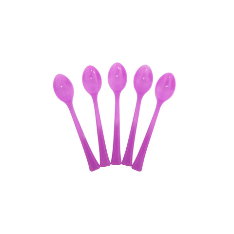 HN-2810CS 10cm Plastic Colorful Spoon 50pc