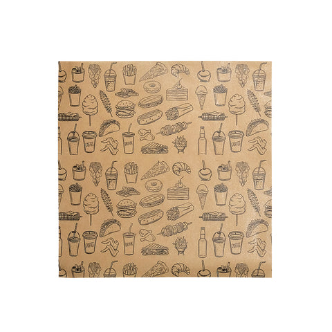 I.Pre-Cut Greaseproof Paper 22x22cm 50pc