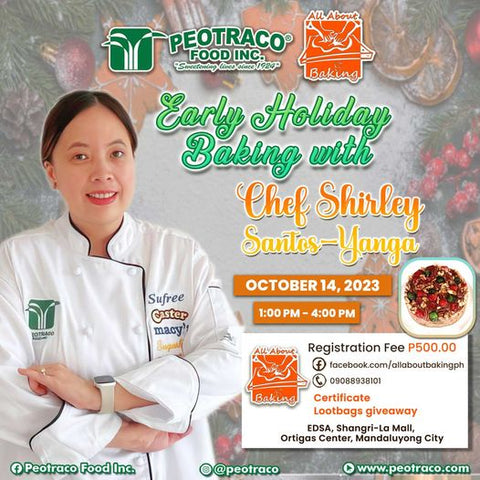 Early Holiday Baking with Chef Shirley Santos Yanga [Demo Class] Aab x Peotraco