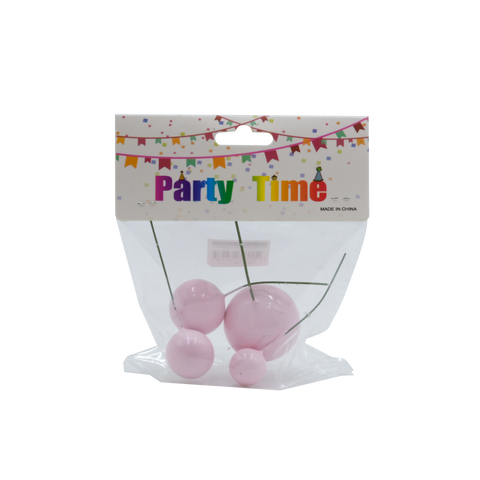 I.3D BALLOON  CAKE TOPPER (COLORFUL) 4'S PINK