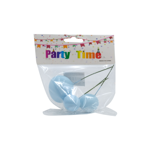 I.3D BALLOON CAKE TOPPER (COLORFUL) 4'S LIGHTBLUE