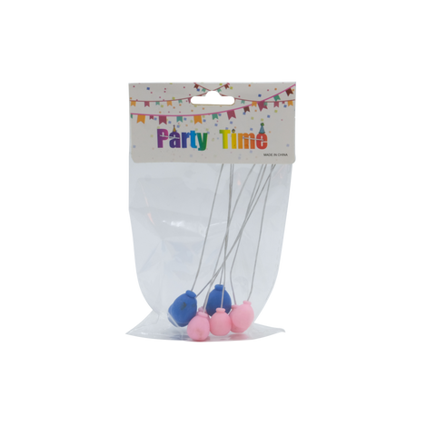 I.3D MINI BALLOON CAKE TOPPER (COLORFUL 8'S) BLUE AND PINK