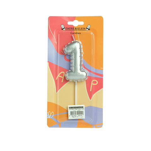 AAB Balloon Shape Number Candle#1