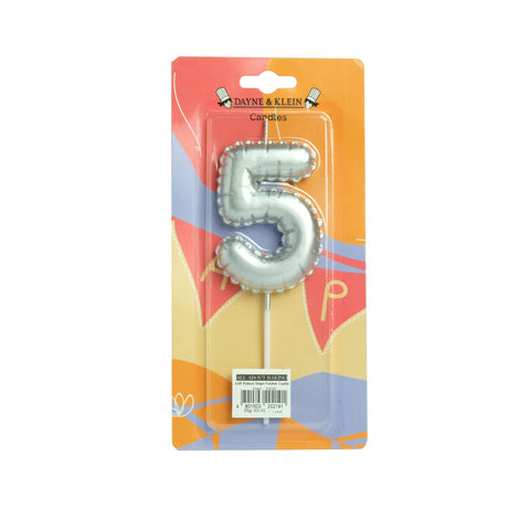 AAB Balloon Shape Number Candle#5