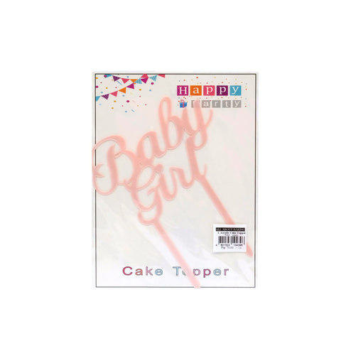 I. Acrylic Cake Topper (Baby Girl)