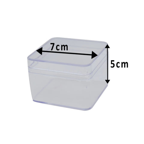 I.Square Acrylic Biscuit Container 7x7 (6Pcs)