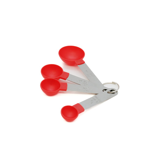 I.300043 4pcs Measuring Spoon Set Red