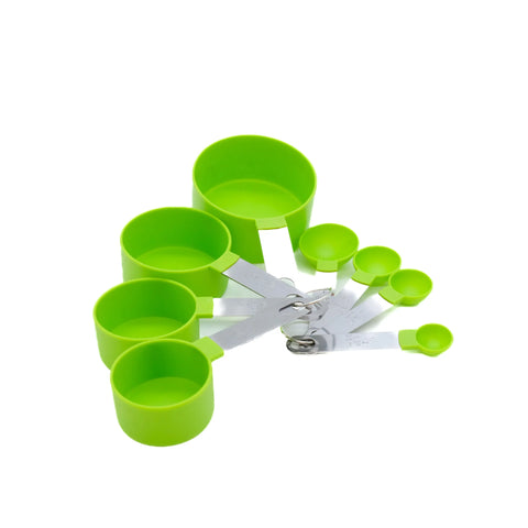 I.300045 8pcs Measuring Cup & Spoon Set (Green)