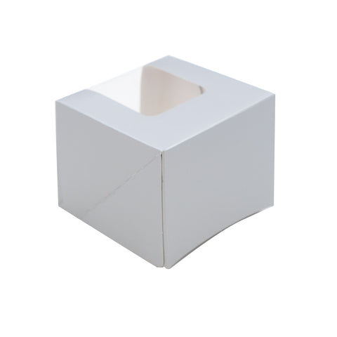 RM PF Solo Cupcake Box 3 1/4 X 3 1/4 X 2 3/4 (Gray)