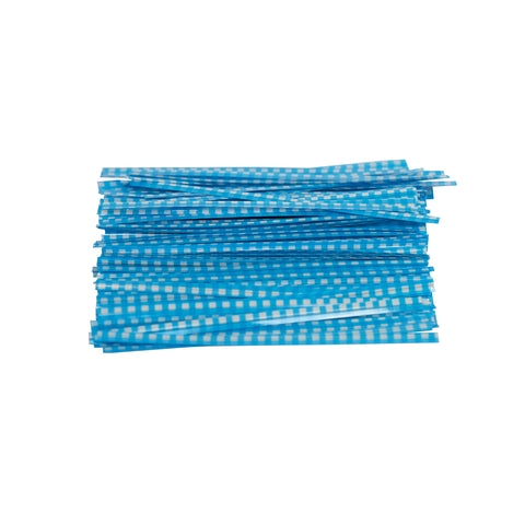 All About Baking - I. Precut Twist Tie Checkered 10cm 1000pc (approx)