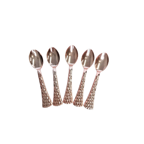 All About Baking - Rose Gold Textured Handle Spoon (S) 12s