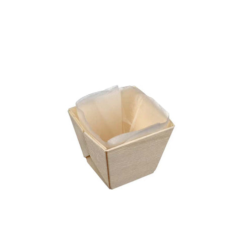 Solia - WA00011 Square Wooden Punnet (10pcs)
