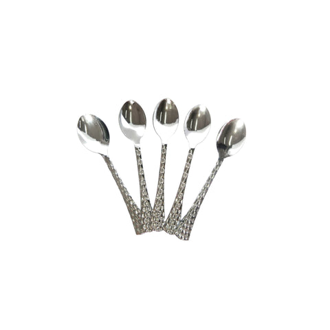 All About Baking - Silver Textured Handle Spoon 12s / 24s