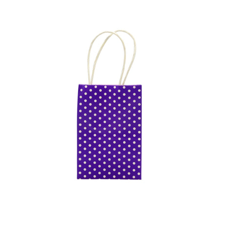 I.10x15x6 Polka paper Bag w/Handle (s)