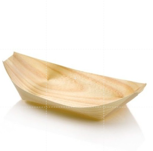 All About Baking - Wooden Boat 8" (50pc)